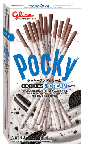 Палички шоколадні Cookies & Cream Pocky 40 г