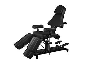 Педикюрне крісло-кушетка ЧЕРНА для педикюру крісло для ТАТУ САЛОНА (236-DM) кушетки меблі для тату студій