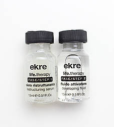 Ампули для реконструкції пошкодженого волосся EKRE Life.Therapy 1 шт + 1 шт 30 мл (20120Gu)