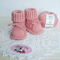 Пінетки "Трикутнички" рожевіі на 0-3міс.