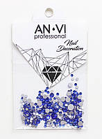 Стразы сваровски ANVI Professional MIX синие №16 200шт