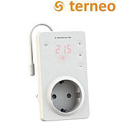 Терморегулятор Terneo srz red с сенсорными кнопками (розеточный), Украина