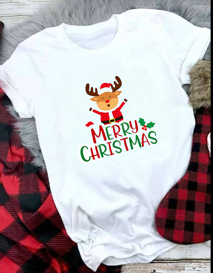 Новорічна футболка на фотосесію Merry Christmas 2