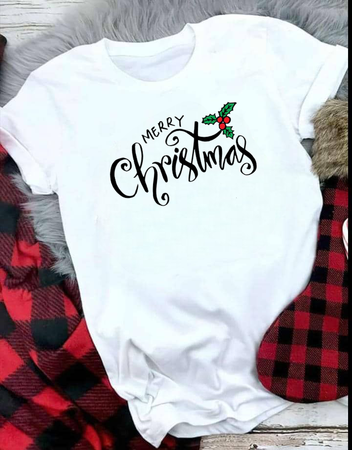 Новорічна футболка на фотосесію Merry Christmas 3