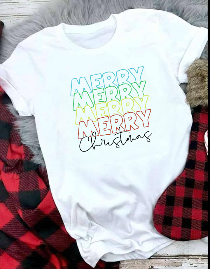 Новорічна футболка на фотосесію Merry Christmas 6