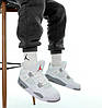 Чоловічі кросівки Nike Air Jordan 4 Retro White Cement (с мехом) 308499-104, фото 7