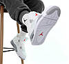 Чоловічі кросівки Nike Air Jordan 4 Retro White Cement (с мехом) 308499-104, фото 8