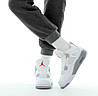 Чоловічі кросівки Nike Air Jordan 4 Retro White Cement (с мехом) 308499-104, фото 9