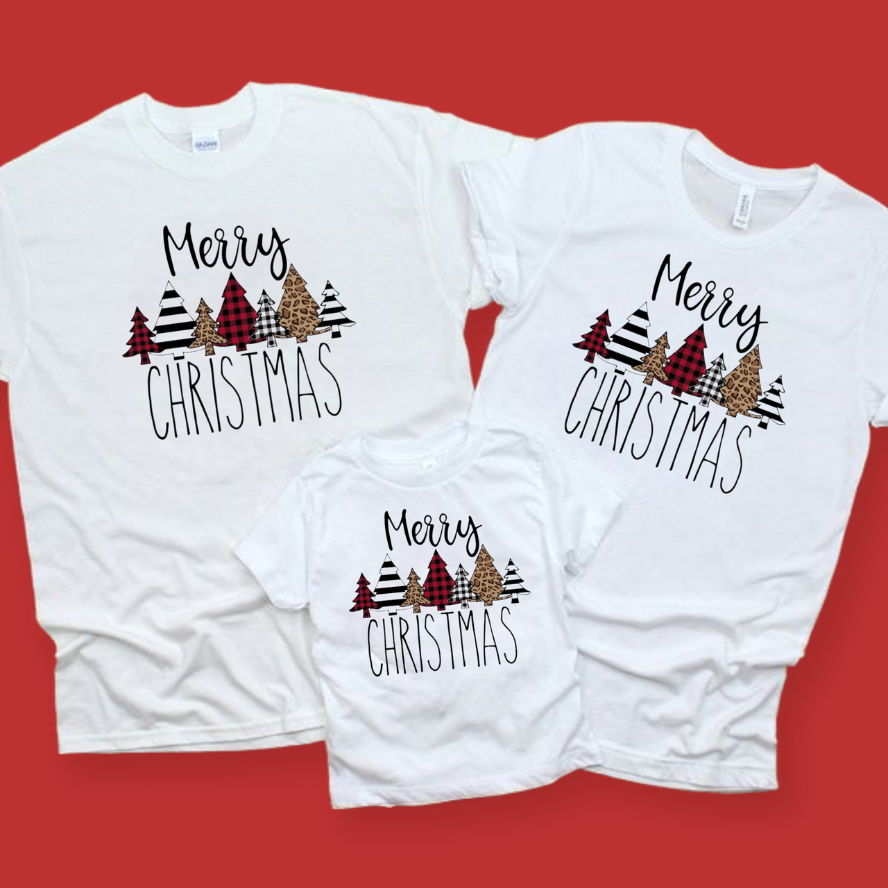 Новорічні Парні Футболки для сім'ї. Фемілі Лук Family Look на фотосесію merry christmas 12