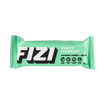 Шоколадний батончик без цукру "Coconut cookie+almond" 45 г. Fizi