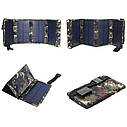 Сонячна панель Solar Power портативна зарядна станція складана з USB 5V - 10W камуфляж (код: SPH10), фото 2