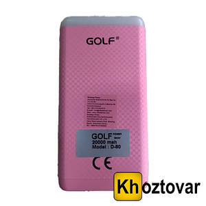 Портативна батарея Golf D80 | Power Bank 20000mAh