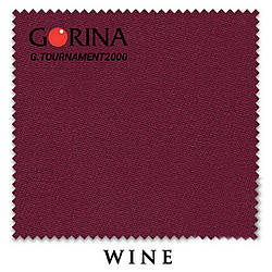 Сукно більярдне Gorina Granito Tournament 2000, 197 см Wine бордове