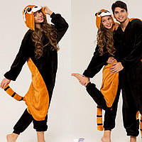 Кигуруми Енот красная Панда L пижамы кенгуруми для взрослых девушек парней детские kigurumi кингуруми