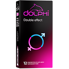 Презервативи Dolphi Double effect 12 шт