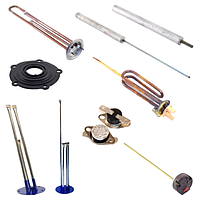 Комплектуючі до бойлерів (тени, колби, аноди, фланці, прокладки, термостати)