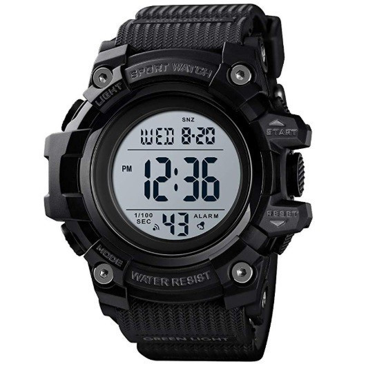 Чоловічий спортивний наручний годинник Skmei 1552 Чорний, фото 1