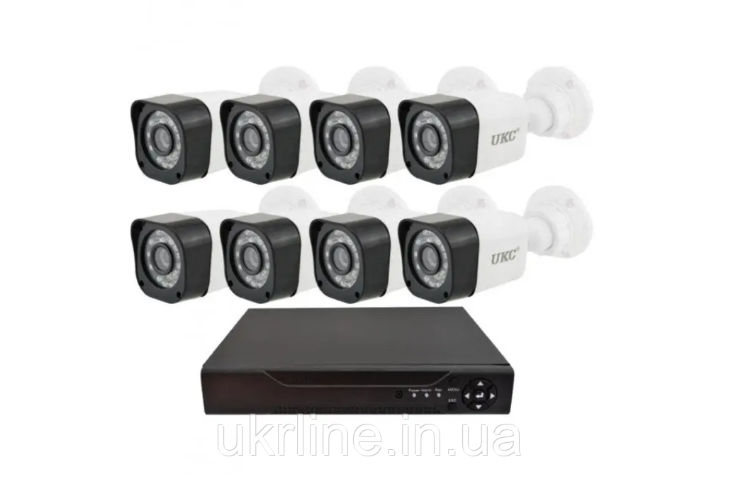 Комплект відеоспостереження на 8 камер + регістратор 945kit 8ch AHD Gibrid
