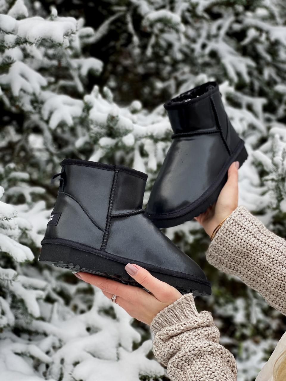 UGG Classic Mini Black Leather.