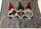 Новорічна доріжка-ранер на стіл вишита(1,5м.*0,4м.), фото 2