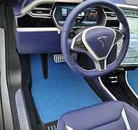Комплект ковриков EVA в салон Tesla Model S Sedan 2020 г.+ подпятник ЕВА в подарок