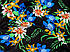Штапель малюнок букет квітів, чорний, фото 4