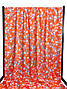 Штапель малюнок візерунки квітів, помаранчевий, фото 2