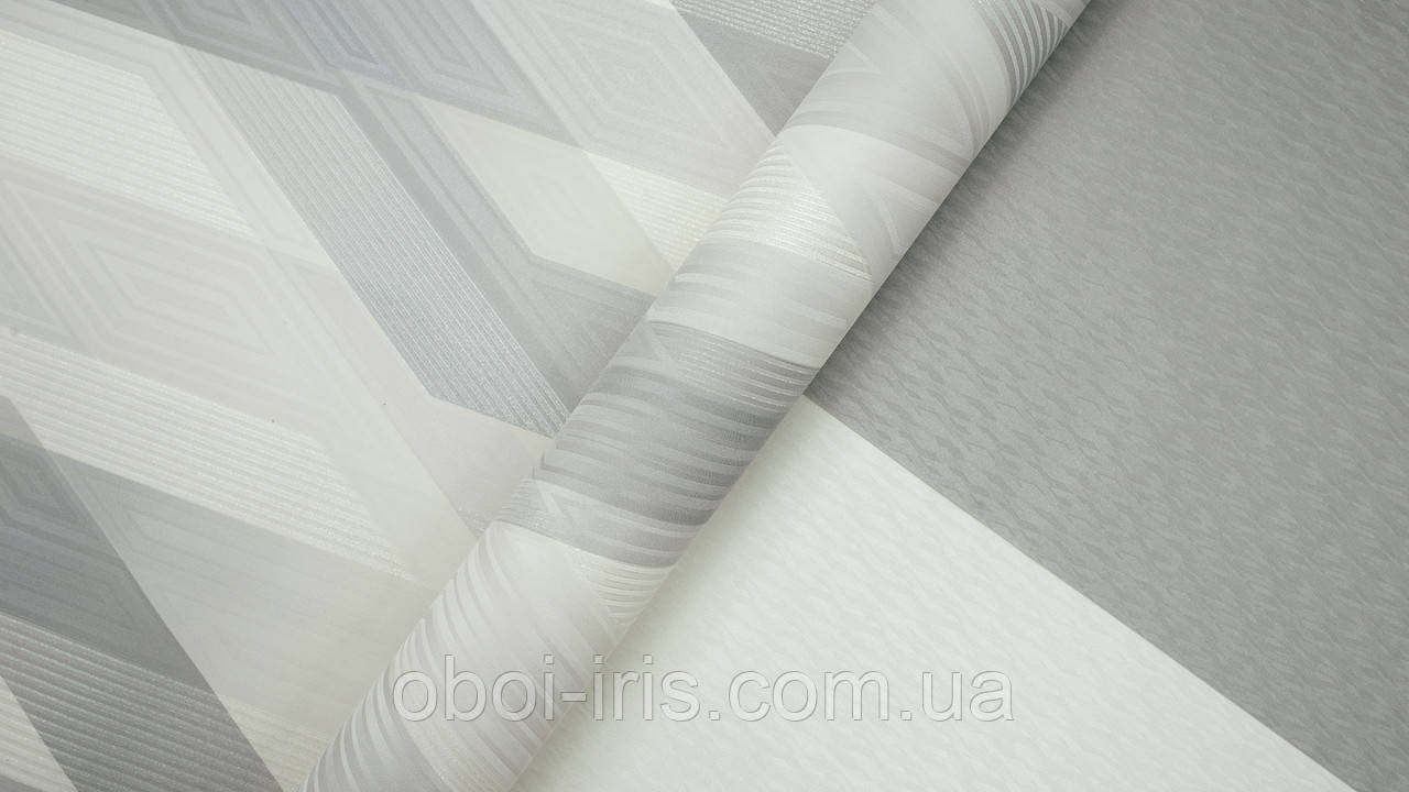 255230 обои Averno Sintra Германия-Украина виниловые на флизелиновой основе метровые геометрия белые серые - фото 9 - id-p1397019089