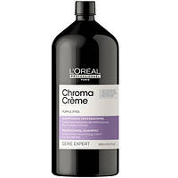 Крем-шампунь с фиолетовым пигментом L'Oreal Professionnel Serie Expert Chroma Creme Purple Dyes Shampoo 1500мл