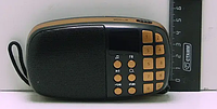 Компактный радиоприемник колонка Toly TO-203 с дисплеем, карманный приемник колонка MP3, USB, MP4 и SDcard