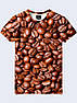 Чоловіча футболка з принтом Кавові зерна, фото 4