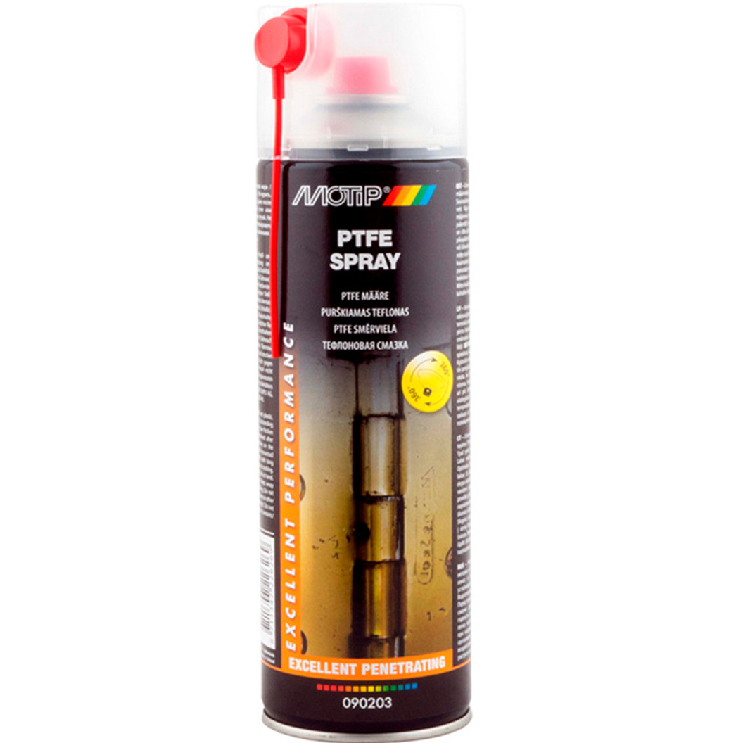 Тефлонова мастило Motip PTFE Spray, 500 мл Аерозоль, фото 1