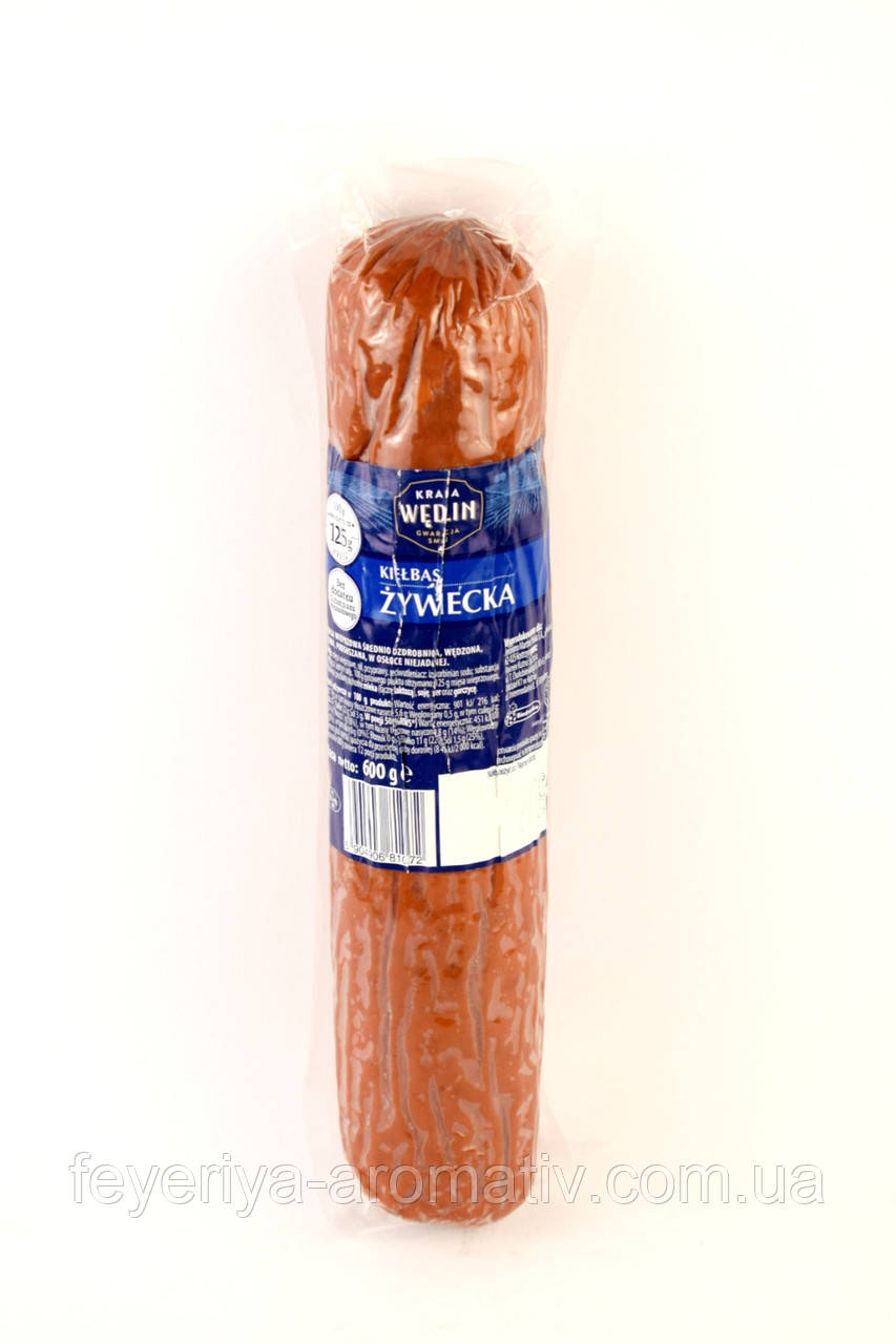Купить Колбаса Wedlin Kielbasa Zywiecka, 600гр (Польша), цена 155