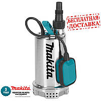 Насос заглибний Makita PF0403 нерж. д/мутної води (0,4кВт; 120л/хв; гл.5м; вис