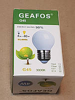Светодиодная лампа LED E14 4W G45 3000K GEAFOS.