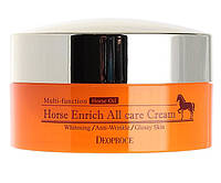 Питательный крем с лошадиным жиром Deoproce Horse Enrich All Care Cream 100 мл