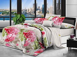 Постільна білизна Євро ТМ TAG полікоттон BR6536 Троянда
