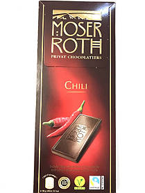 Шоколад чорний MOSER ROTH Chili з перцем чилі 125 г Німеччина