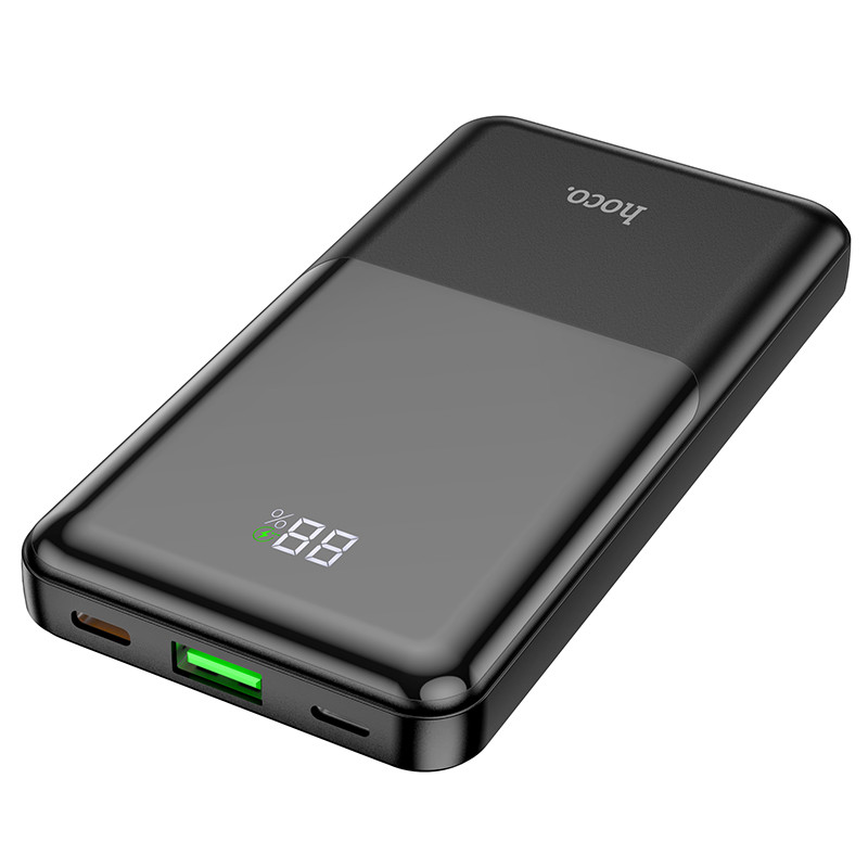 Павербанк повербанк 10000mAh HOCO Q9 Shell Швидка зарядка PD20W+ QC3.0 |1USB/1Type-C| Чорний