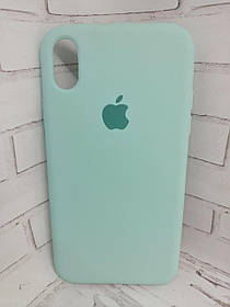 Чохол на iPhone XR накладка бампер протиударний Original Soft Touch Light cyan