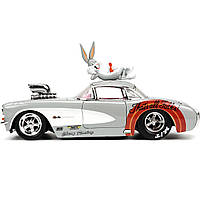 Авто модель 1/24 Шевроле Корвет 1956 Багз Банни Jada Toys Looney Tunes 1956 Chevrolet Corvette Bugs Bunny