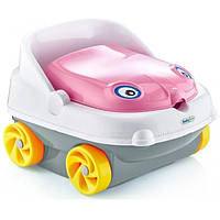 Музичний горщик Сіро-біло-рожевий