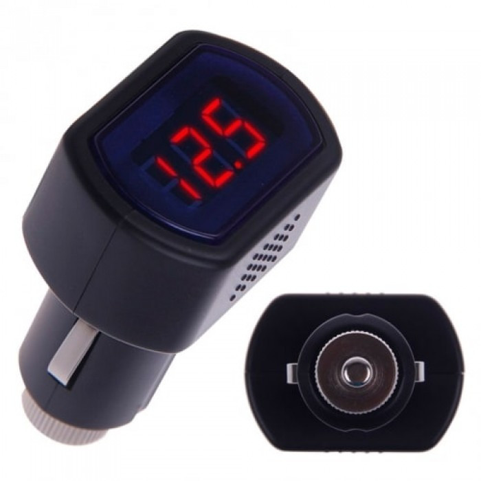 Цифровий вольтметр для автомобіля в прикурювач AA618, фото 1