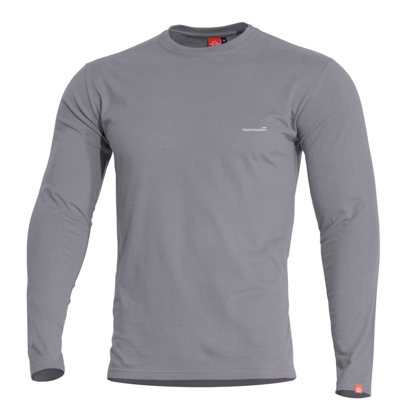 Футболка на довгий рукав Pentagon Ageron Long Shirt K09029 Large, Wolf-Grey (Сірий)