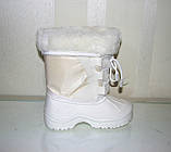 Зимові дитячі дутики гумові чобітки сноутси пінка розмір 32/33, фото 6