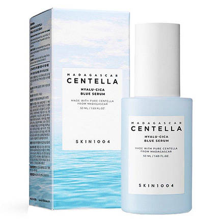 Сироватка з центеллою і гіалуроновою кислотою SKIN1004 Madagascar Centella Hyalu-Cica Blue Serum, 50 мл, фото 1
