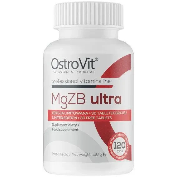 Стимулятор тестостерону OstroVit MgZB Ultra 120 таблеток, фото 1
