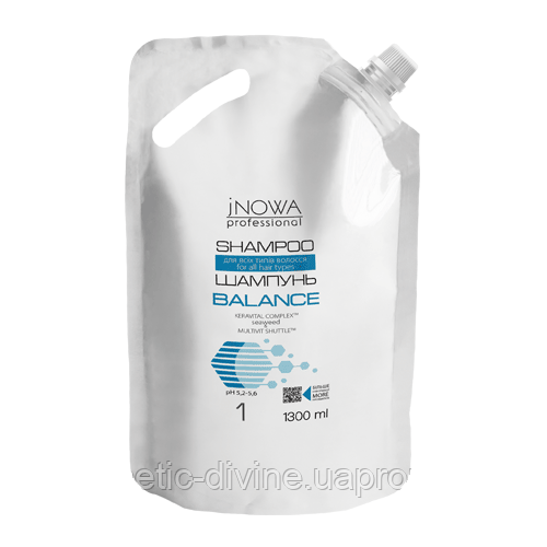 JNOWA Professional Balance Shampoo Шампунь "Баланс" с морскими водорослями 1000мл - фото 1 - id-p1721594506