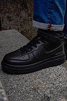Чоловічі кросівки Nike Air Force 1 High Gore-Tex Triple Black Найк Аїр Форс 1 Трипл Блек 41, фото 2