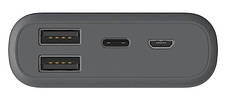УМБ Power Bank (зовнішній акумулятор) Hama 10000 мАг 10HD Supreme Сірий (00201668), фото 4
